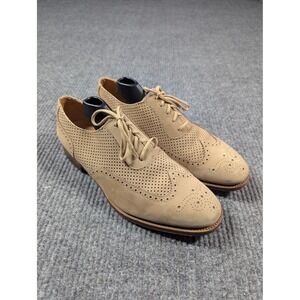 Peal & Co Brooks Brothers‎ Shoes Mens Size 9.5 Suede Wingtip Made in England